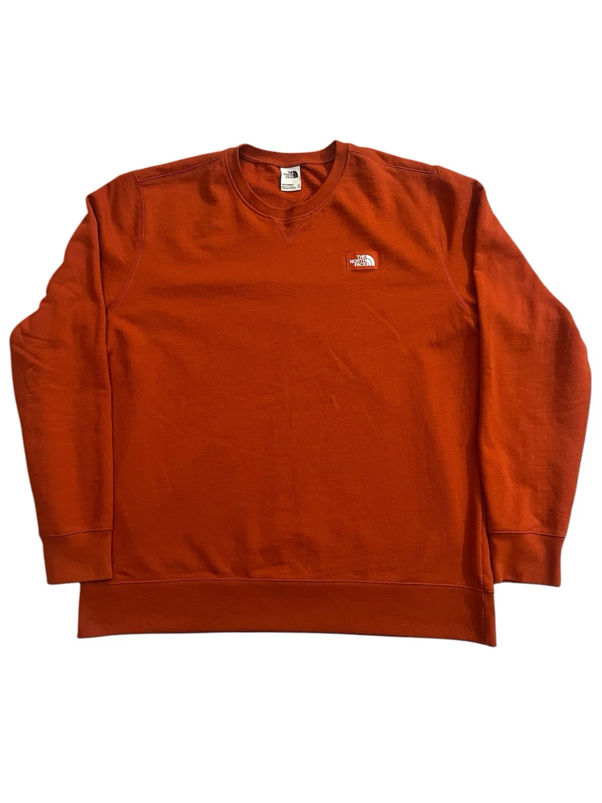 North Face Men's Heritage Crew Long Sleeve Sweatshirt Rusty Bronze XXL