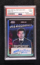 2024 Leaf Metal Pop Century Platinum Blue Prismatic 2/5 Simu Liu PSA 9 Auto 1s9
