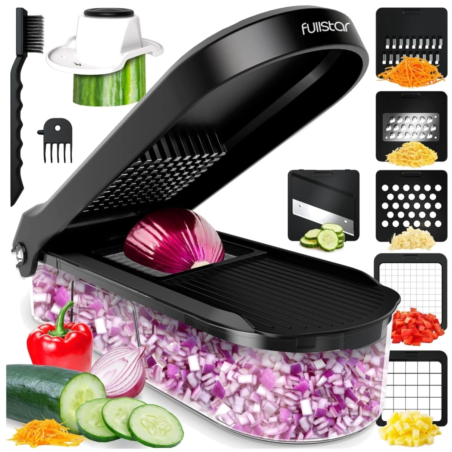 6-in-1 Mandoline Slicer - Veggie Fruit Cutter with Container
Opens in a new window or tab