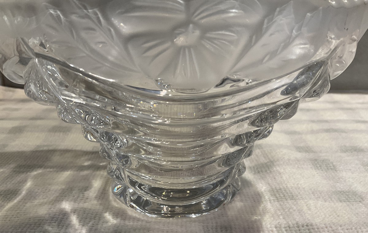 SCHONBORNER BLEIKRISTALL 菓子器　ドイツ製　24v.H Vintage Schonborner Bleikristall 24V.H Cobalt Blue Cut-to
