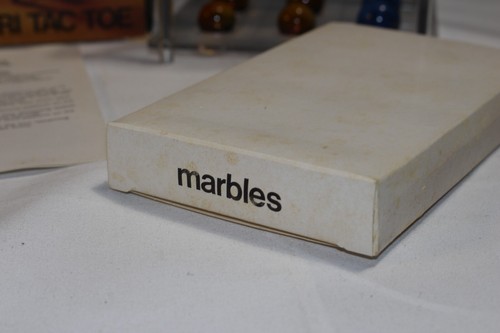 Vintage Reiss Tri Tac Toe 3D Tic Tac Toe Marbles Board Game 1974 Complete Retro - Picture 3 of 9