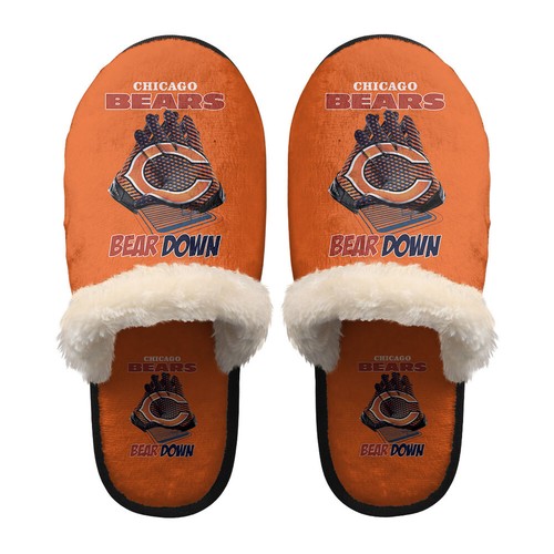 chicago bears slippers for men