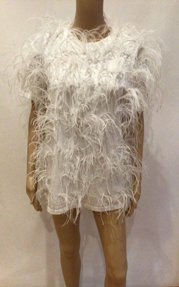 Tシャツ・カットソー VALENTINO FEATHERED SILK TOP s-l1200.jpg