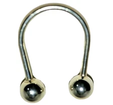 NEW  SOLID STERLING SILVER  Horseshoe  Key Ring  Keyring  