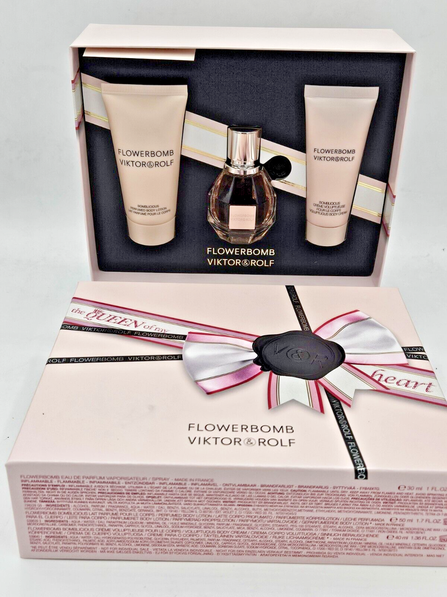 Perfume Set Flowerbomb Piece Gift Set Viktor Rolf Flowerbomb Eau