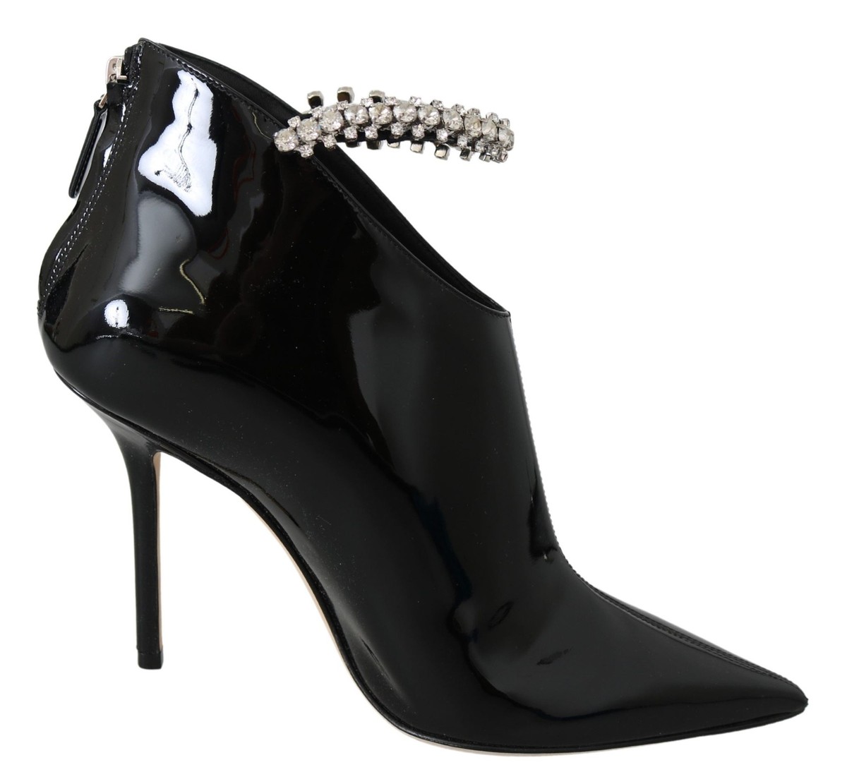 JIMMY CHOO　ヒール　黒 Jimmy Choo Blaize 100 Women Black Ankle Boots Leather