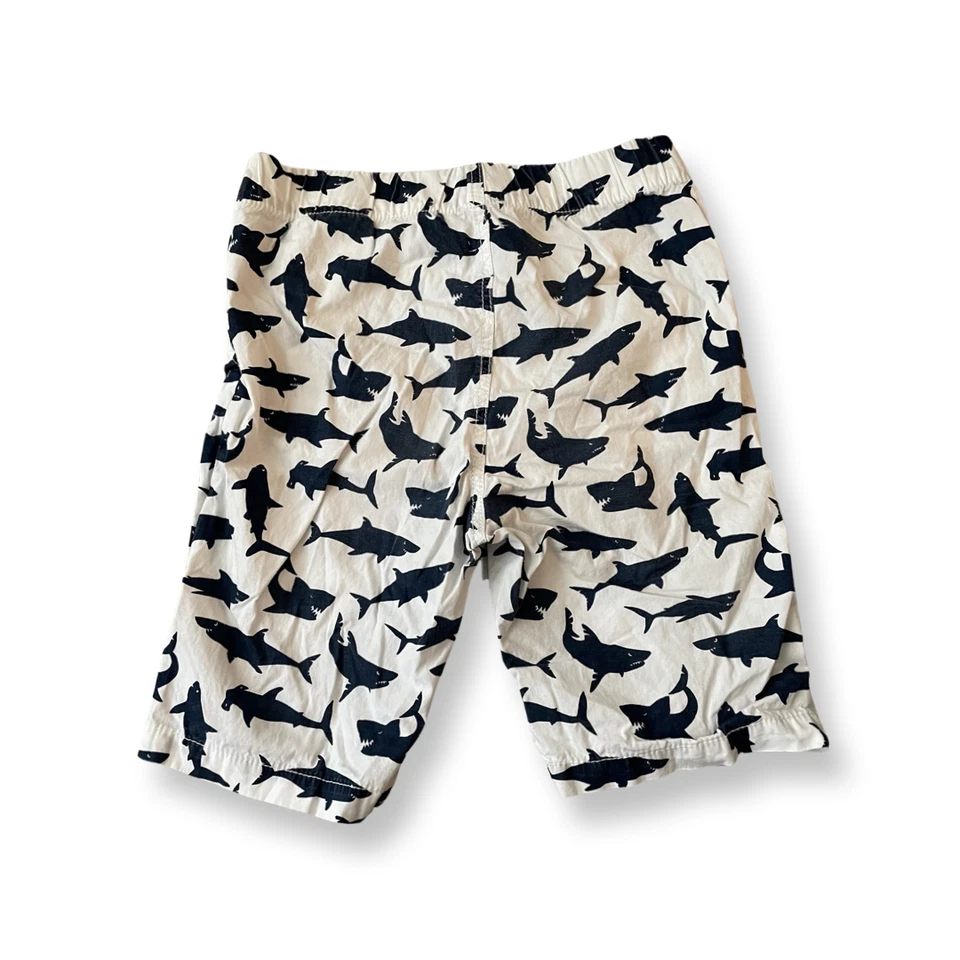 Pantalones Cortos H&M Tiburón Azul y Blanco Talla 7-8Y Foto 2 de 3