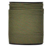 4mm Flechtschnur Seil oliv / goldbraun 100m S...