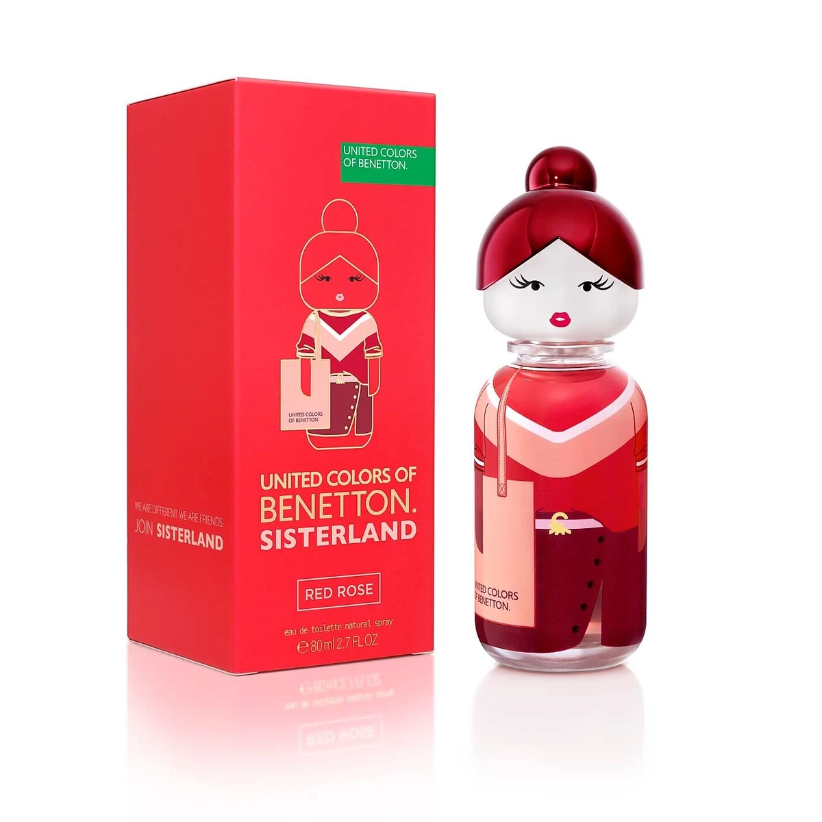 United Colors of Benetton Sisterland Red Rose Eau de Toilette 80ml