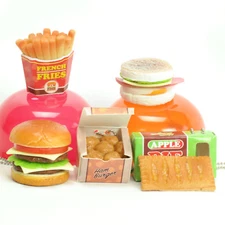 J Dream Burger Fast Food Japanese Keychain Gashapon Squishy Charm 1pc Random