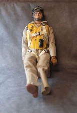 Vintage MGA Enterprises 12" Full Pilot Figure 1/6 Scale Toy Model For RC Plane