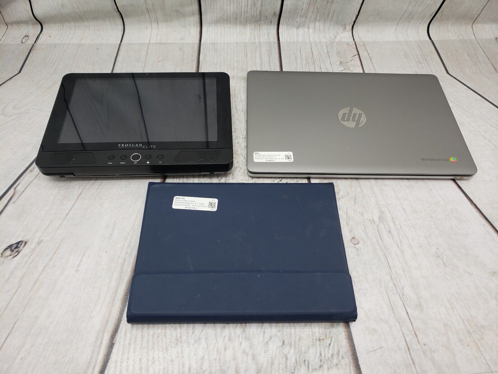 *For Parts or Repair* Lot of 3 Laptop HP Chromebook, Onn Tablet, ProScan DVD