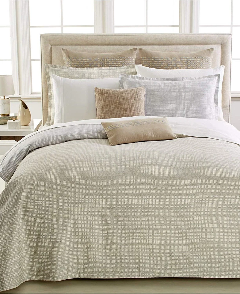 BARBARA BARRY Euro Europeo Almohada Falsa, ENTRELAZADO BANDEAU, Dune, 26", NUEVO  Foto 3 de 3