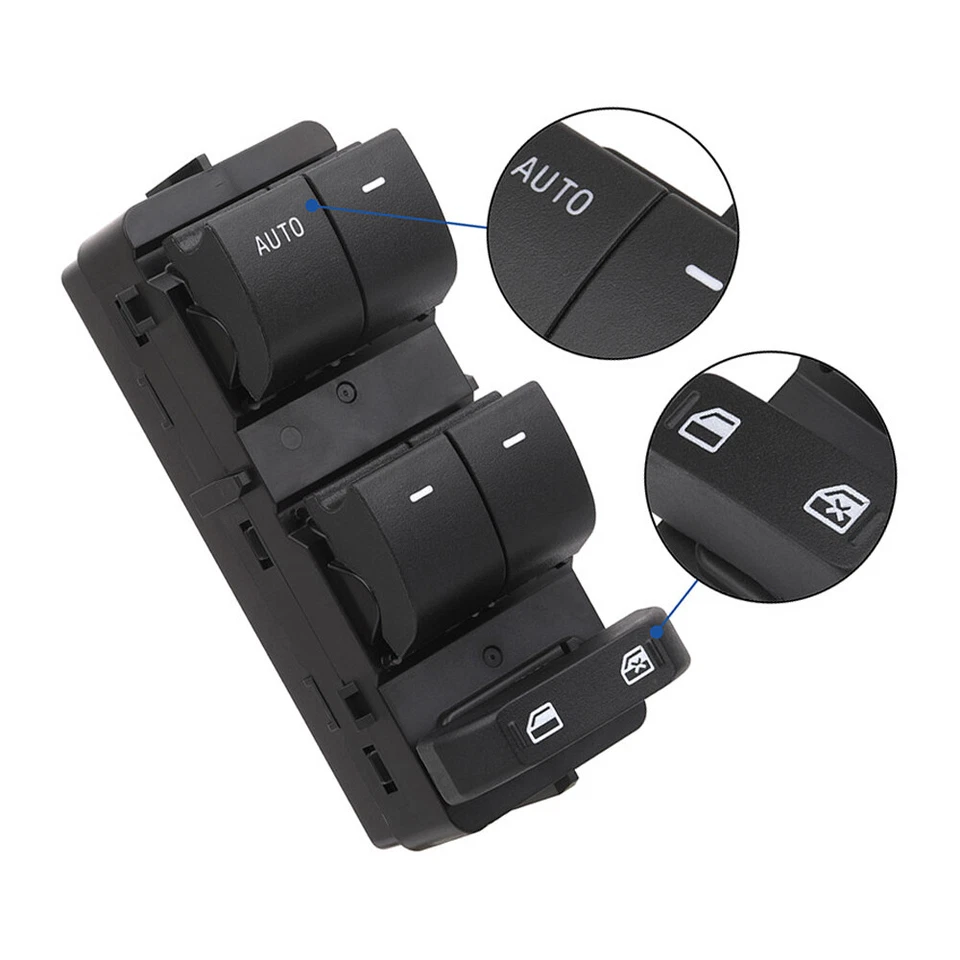 Interruptor de ventana eléctrica delantero izquierdo DWS701 para Ford Focus 2,0 L L4 2008 2009 2010 2011 Foto 3 de 4