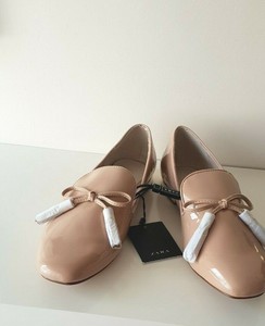 zara patent loafers