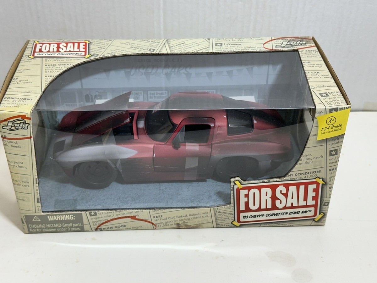 JADA FOR SALE 1963 CHEVY CORVETTE STING RAY 1:24 DIECAST MODEL CAR
