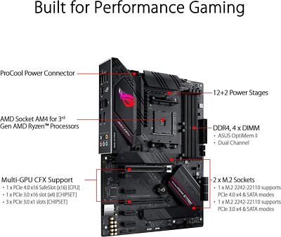 Motherboard for ASUS ROG STRIX B550-F GAMING AM4 AMD B550 SATA 6Gb