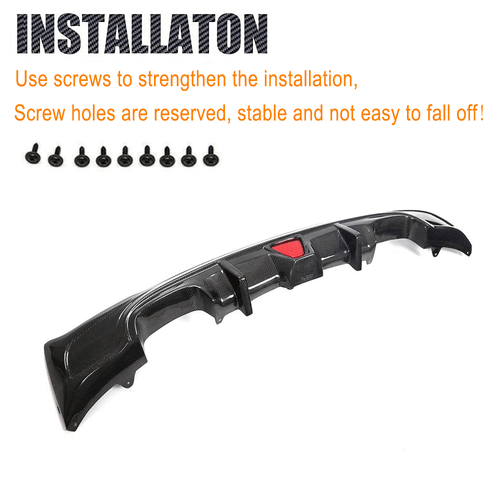 For BMW F22 M-SPORT M235i M240i 14-19 Real Carbon Fiber Rear Bumper Diffuser Lip - Picture 15 of 17