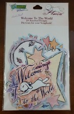 Remember When..."Welcome to the World" assorted die-cuts by FLAVIA, NIP, baby