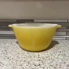 Vintage Glass Anchor Hocking Fire King Cinderella Nesting Mixing Bowl With Tabs