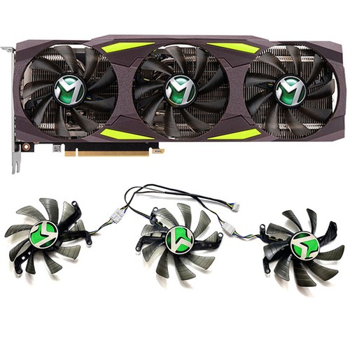 Cooling Fan for MaxSun RTX3070ti 3080ti 8GB Turbo X3 Graphics Card Cooler Fan - Afbeelding 2 van 16