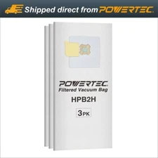 POWERTEC 75046 5-Ply Filter Bags for AstroVac, Valet and VacuMaid HPB2HPK, 3PK