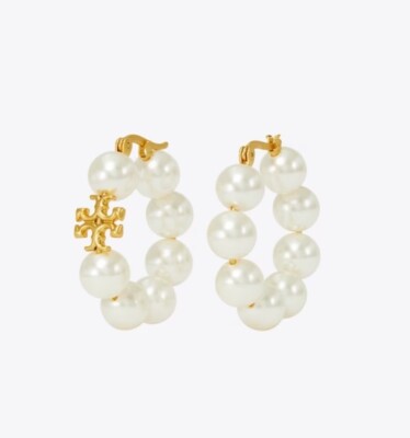 Tory Burch Kira Pearl Elegant Earrings Lady Nice Gift   Special Design 