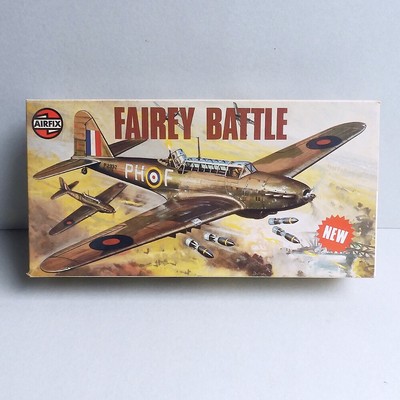Vintage 1978 Airfix 1/72 Fairey Battle Plastic Model Kit Series 3 #030302-6
