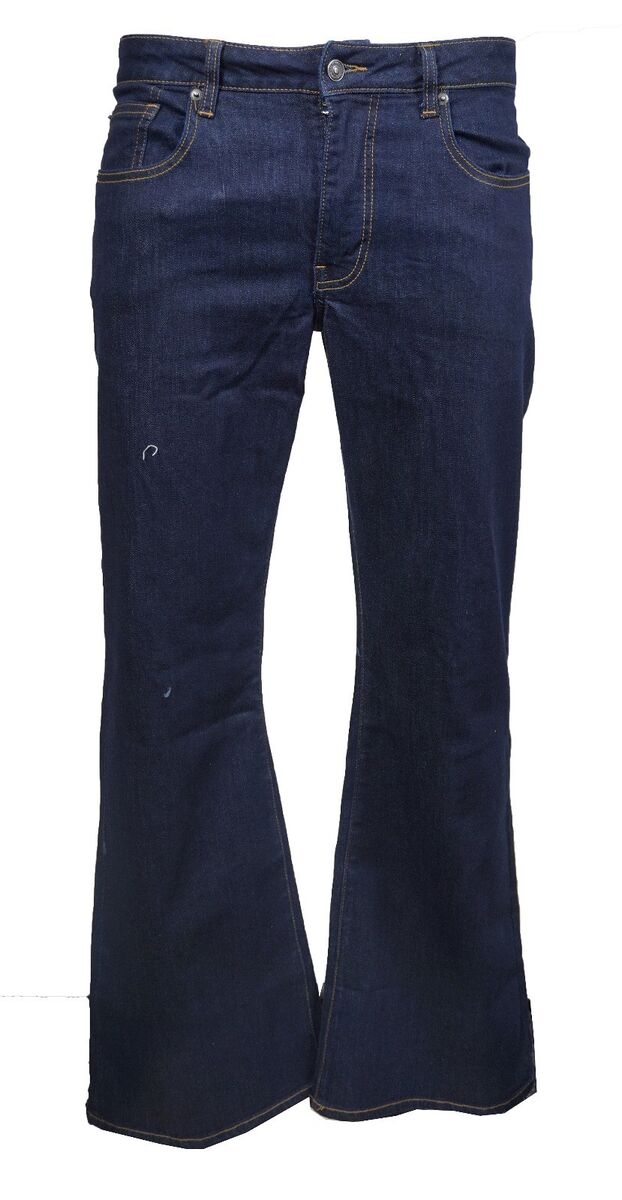 Men's LCJ Denim Super Flare Jeans Stretch Indigo Indie W 70s Men's LCJ Denim Super Flare Jeans Stretch Indigo Indie W 70s