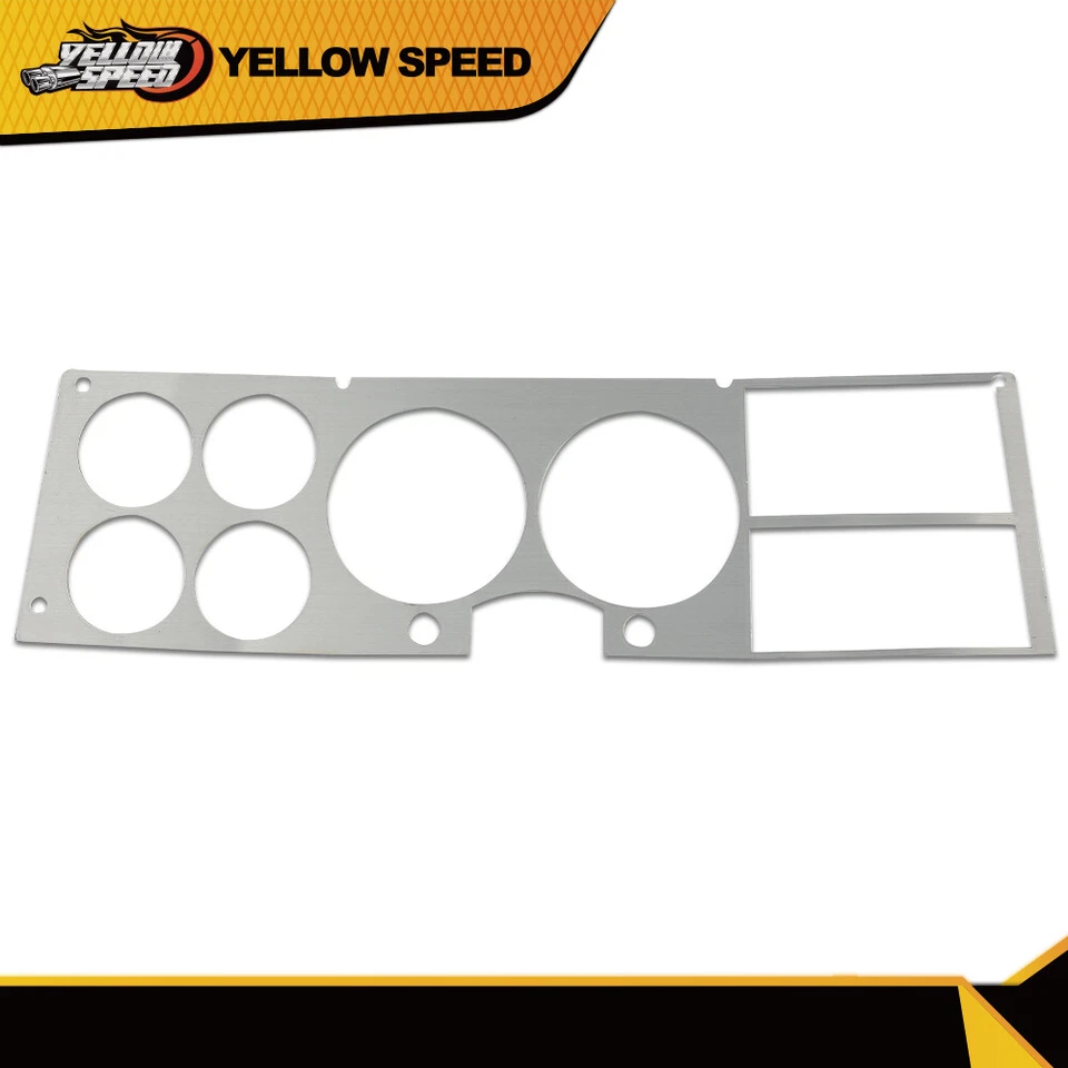 Apto para Chevy GMC Truck Blazer Suburban 1981-1987 Inserto de bisel de aluminio para tablero  Foto 2 de 4