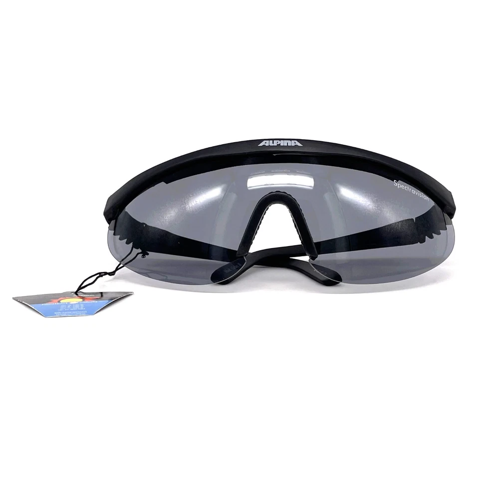 Новые из старых запасов винтажные спортивные солнцезащитные очки ALPINA «Cubic II» - W.Germany 1980-е - оригинальные - Изображение 3 из 4