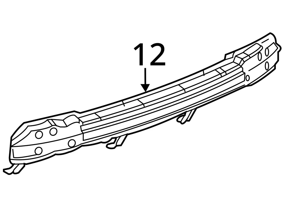 2012-2015 Chevrolet Captiva Sport Rear Bumper Reinforcement TBWWY Foto 3 de 3