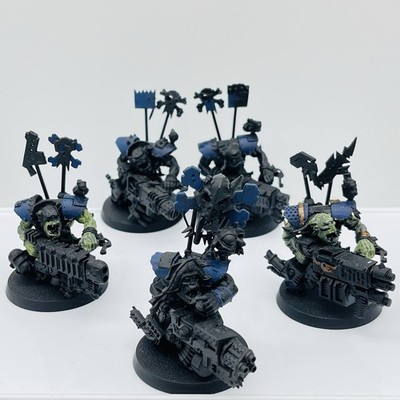 Warhammer 40K Ork Flash Gitz x5 Part Painted Games Workshop 40K Snazzguns