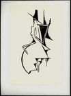 Hoerle, Heinrich: Untitled. Original Linocut.