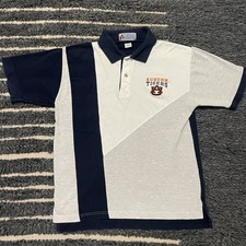 Vintage 90s Auburn Tigers University Polo Shirt Retro Game Day Collared Sz M