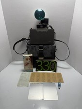 Vintage Polaroid 330 Land Camera Kit w/ Flash Bulbs Case Untested AS-IS