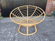 Bamboo Satellite Chair With Base (No Cushion) Original Condition
