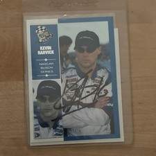Press Pass 2002 Kevin Harvick NASCAR #43 Autographed Sports Trading Card