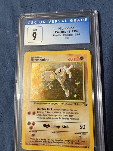 Hitmonlee (Unlimited) graded CGC 9 for sale on eBay
