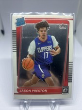2021-22 DONRUSS OPTIC RATED ROOKIE BASE CLIPPERS JASON PRESTON RC