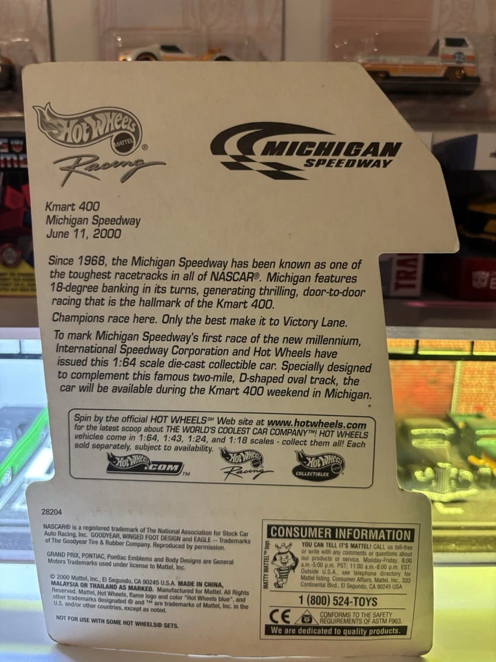 Lote de 3 Hot Wheels Racing Michigan Speedway Nascar 400 Diecast 2000 2001 Foto 4 de 4