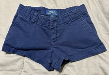 Ralph Lauren Classic Chino Shorts Kids Dark Blue Preppy Cotton SIZE 3/3T