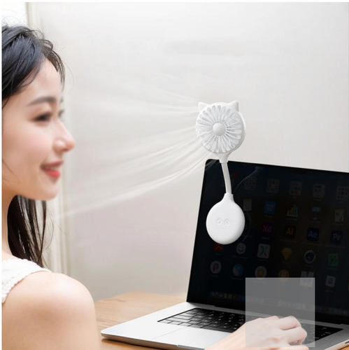 Mini ventilador plegable USB ventosa portátil ventilador pequeño tres velocidades de viento XBX - Imagen 3 de 3