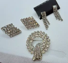 Vintage Costume Jewelry-Earrings and Brooch