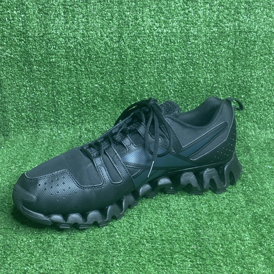Tênis de corrida Reebok tamanho 13 Zig Pulse Premier preto Ortho Memory Tech - Imagem 2 de 4