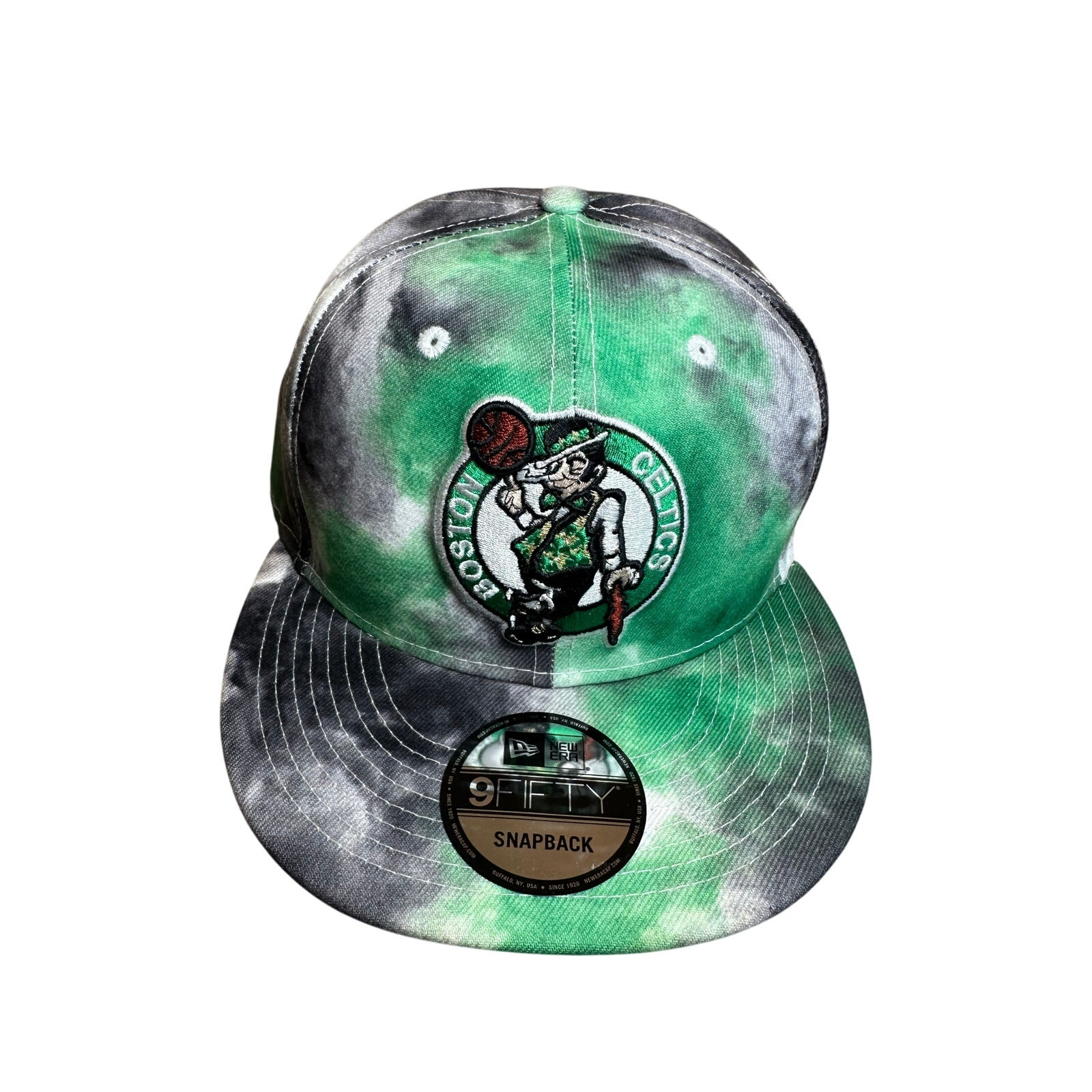 New Era NBA Boston Celtics Tie Dye Green Snapback Cap Rare Brand New