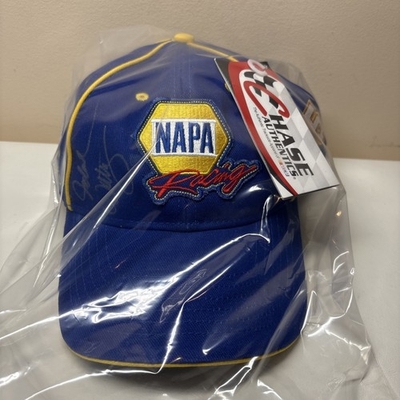 #ad Nascar NAPA Racing Hat Autographed Micheal Waltrip Blue Yellow in Package NWT $15.99