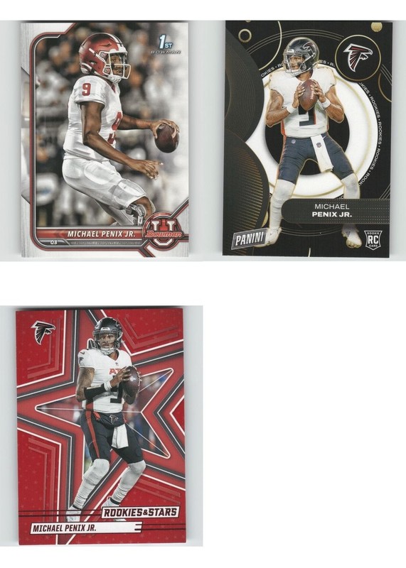 Michael Penix Jr. Football Card 3 Card LOT