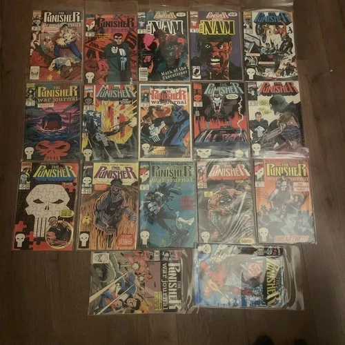 Vintage Punisher Comic Book Lot of 17 Comics Great Condition Marvel 1990s 90s