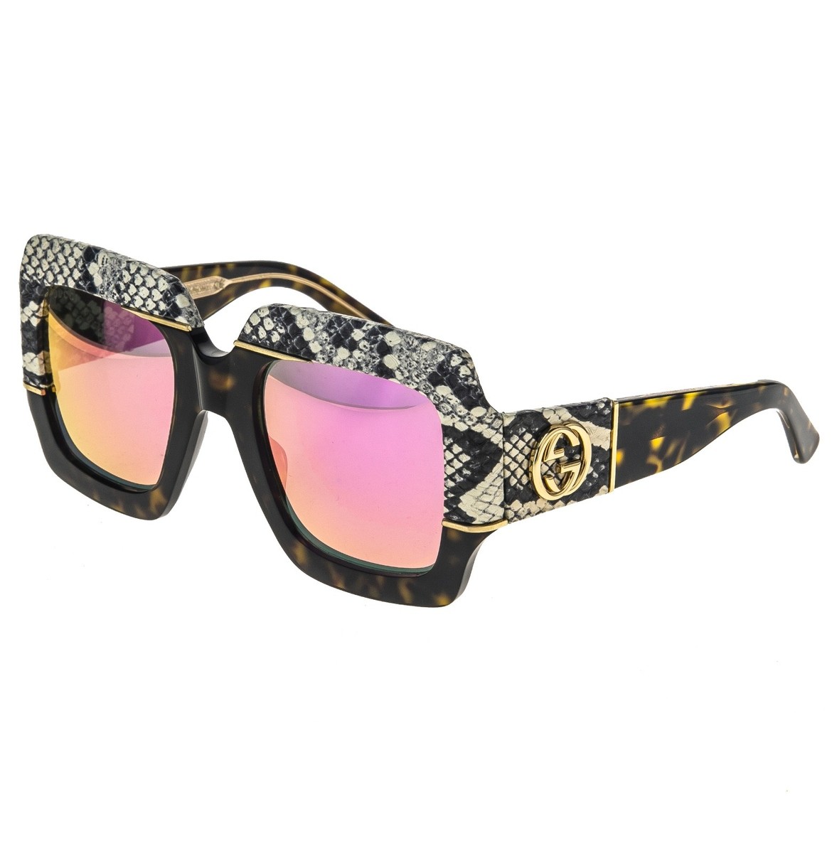 GUCCIレッドクリスタル×スワロフスキーラインストーン サングラス眼鏡メガネ Gucci Sunglasses GG1325S 005